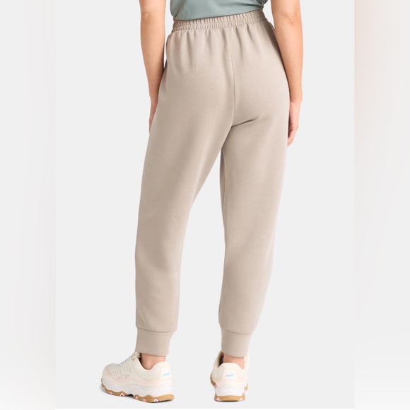 Avia Women's ScubaKnit Pleat Joggers Pockets Grey Fog Size XL Soft Athleisure - Picture 4 of 6